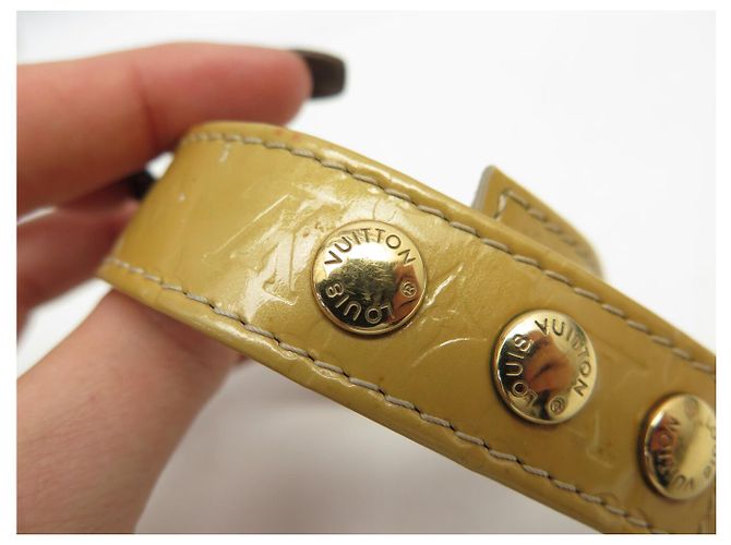 BRACCIALE LOUIS VUITTON VIP LV CUP AUCKLAND 2001 CUOIO MONOGRAMMA LUCIDO BEIGE - vista 9