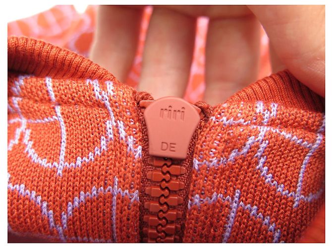 Hermès NEUES HERMES H RUNDKLEID 38 M MIT MICRO REISSVERSCHLUSS AUS ORANGE JACQUARD-JERSEY - Ansicht 8