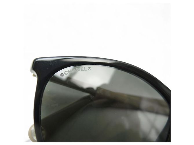 NUOVI OCCHIALI DA SOLE CHANEL LOGO CC 5448 PLASTICA NERA Nero - vista 11