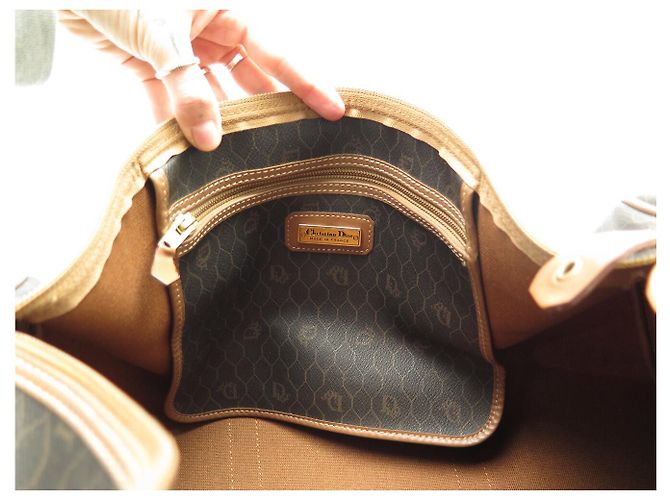 BORSA DA VIAGGIO A MANO CHRISTIAN DIOR 45 IN CANVAS A NIDO D'APE - vista 13