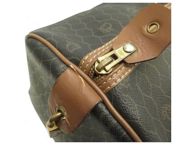 BORSA DA VIAGGIO A MANO CHRISTIAN DIOR 45 IN CANVAS A NIDO D'APE - vista 6