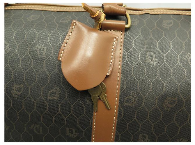BORSA DA VIAGGIO A MANO CHRISTIAN DIOR 45 IN CANVAS A NIDO D'APE - vista 7