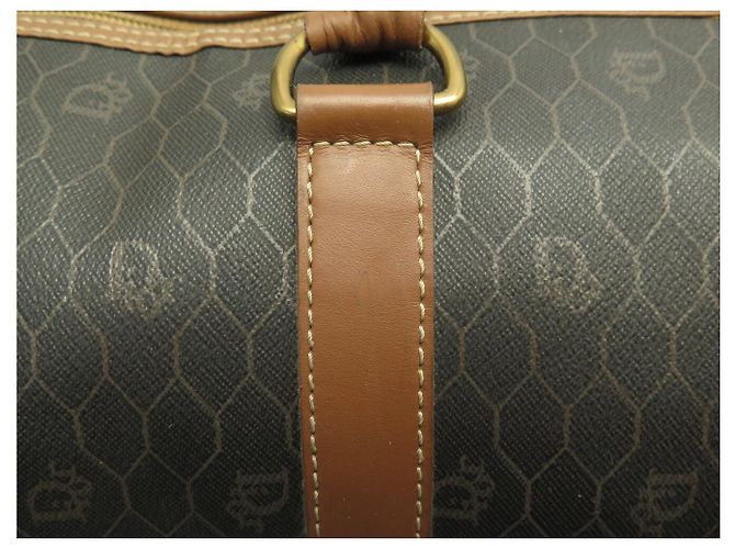 BORSA DA VIAGGIO A MANO CHRISTIAN DIOR 45 IN CANVAS A NIDO D'APE - vista 9