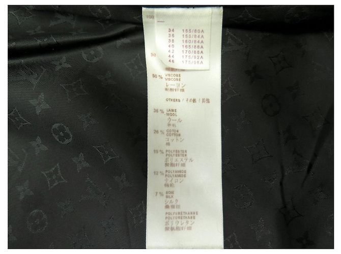 LOUIS VUITTON SHORT ZIPPERED JACKET M 38 NICOLAS GHESQUIERE IN WOOL Black - view 6