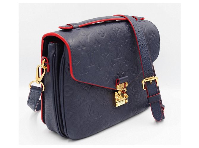 Borsa Louis Vuitton Metis in Pelliccia Blu Navy - vista 2