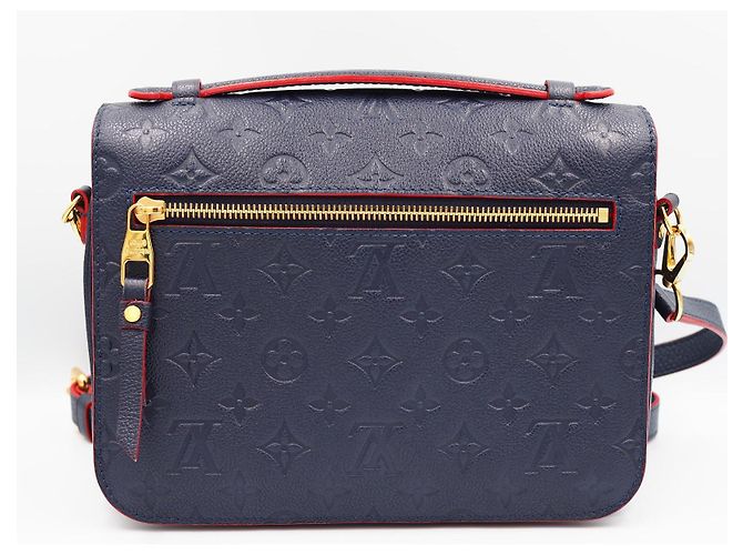 Borsa Louis Vuitton Metis in Pelliccia Blu Navy - vista 3