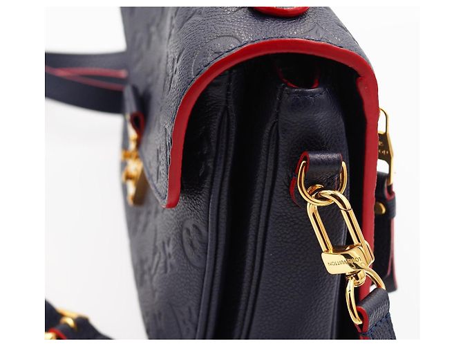 Borsa Louis Vuitton Metis in Pelliccia Blu Navy - vista 6