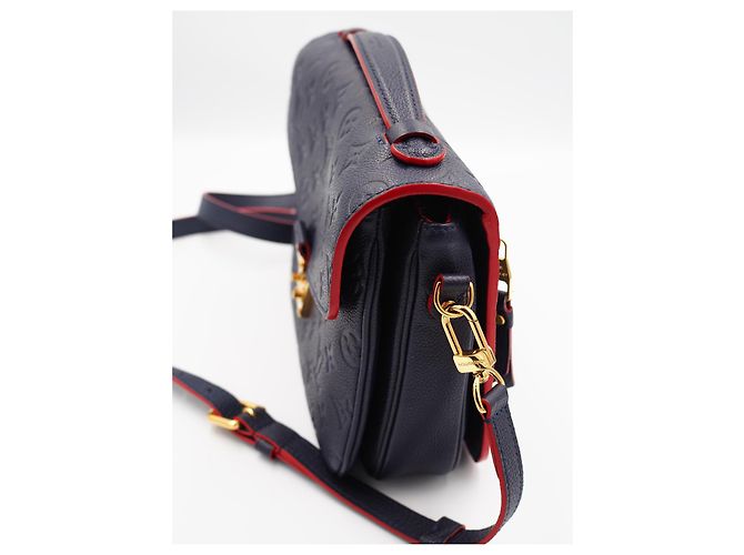 Borsa Louis Vuitton Metis in Pelliccia Blu Navy - vista 7