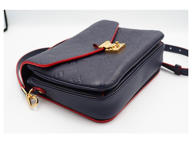 Borsa Louis Vuitton Metis in Pelliccia Blu Navy - vista 8