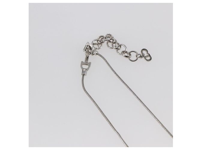 Collana Pendente CD Bow in Metallo con Cristallo Christian Dior - vista 7