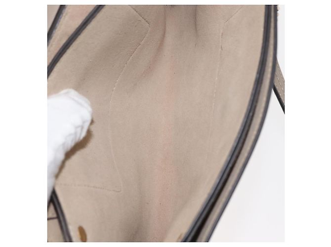 Chloé Borsa a Spalla Faye in Pelle e Camoscio - Piccola Beige - vista 5