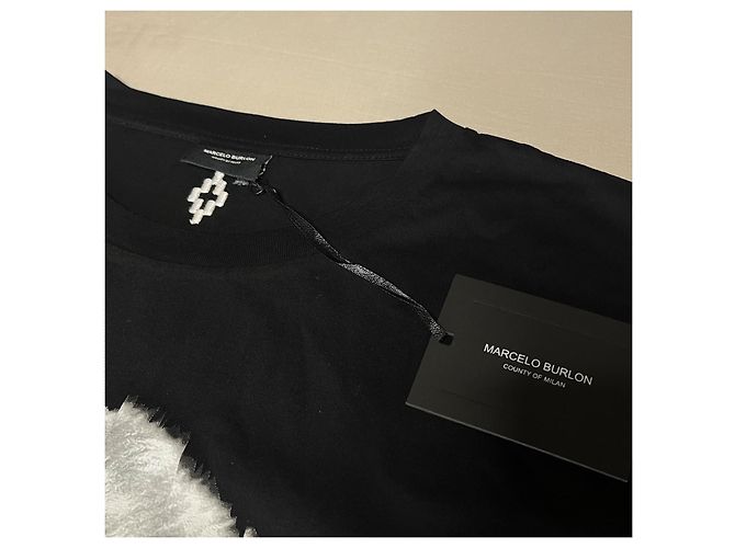 Autre Marque Tshirt Marcelo burlon Preto - vista 3