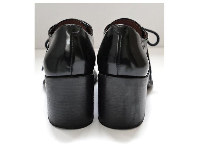 Céline x Phoebe Philo Schnürschuhe mit Absatz Resort 2015 Schwarz - Ansicht 3