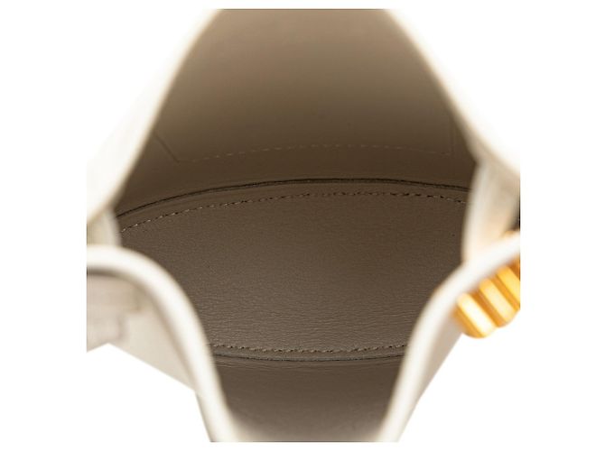 Borsa a tracolla Loewe Anagram Dice Pocket Bianco sporco - vista 8