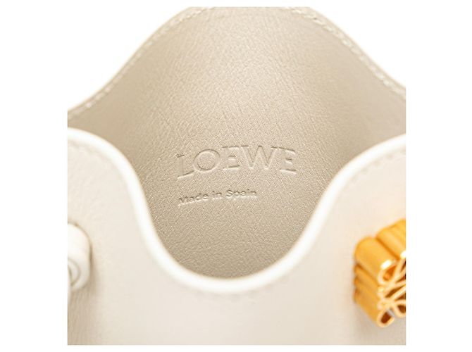 Borsa a tracolla Loewe Anagram Dice Pocket Bianco sporco - vista 9
