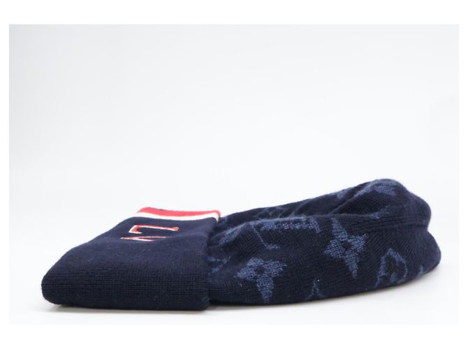 Louis Vuitton Navy Wool Knit Hat Navy blue - view 3
