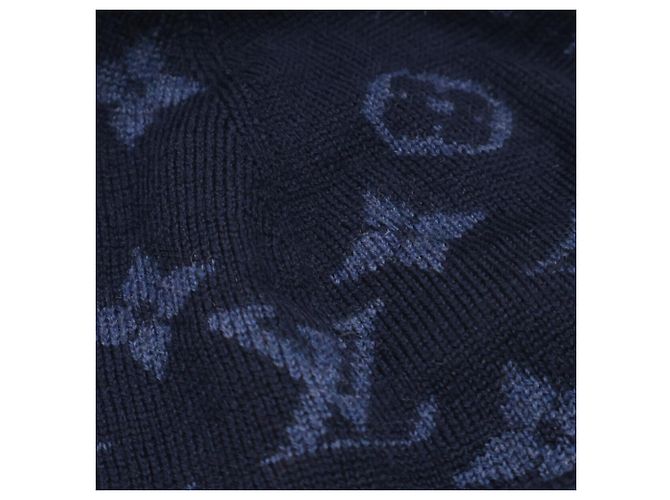 Louis Vuitton Navy Wool Knit Hat Navy blue - view 7