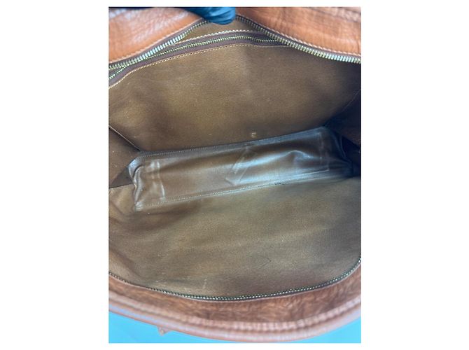 Borsa Tote Sac Weekend PM in pelle Monogram Louis Vuitton marrone 291 - vista 11