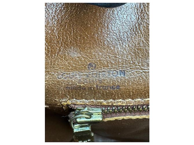 Borsa Tote Sac Weekend PM in pelle Monogram Louis Vuitton marrone 291 - vista 12