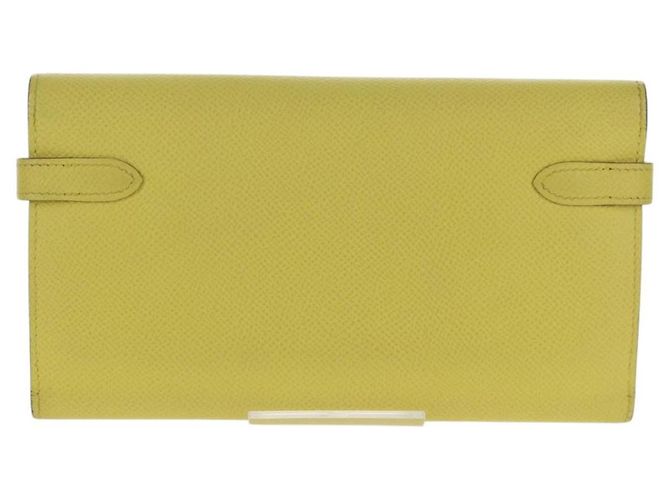 Cartera Kelly Epsom Larga de Hermès Amarillo - vista 2