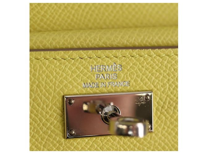 Cartera Kelly Epsom Larga de Hermès Amarillo - vista 6