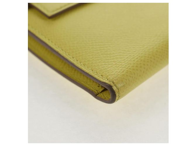 Cartera Kelly Epsom Larga de Hermès Amarillo - vista 7