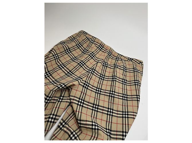 Vintage Burberry Nova Check 3/4 Hosen M Beige - Ansicht 10
