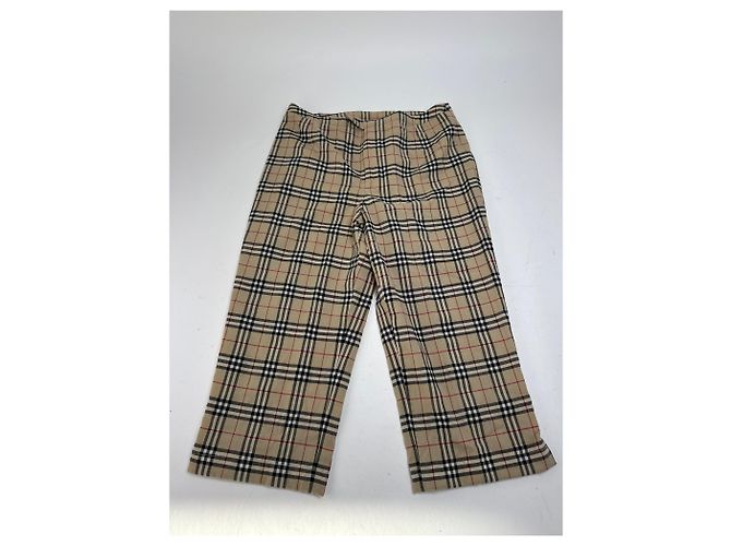 Vintage Burberry Nova Check 3/4 Hosen M Beige - Ansicht 11