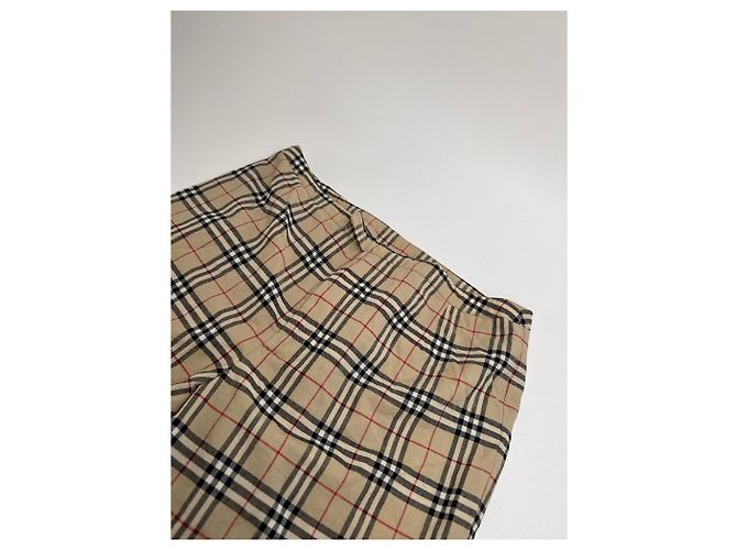 Vintage Burberry Nova Check 3/4 Hosen M Beige - Ansicht 3