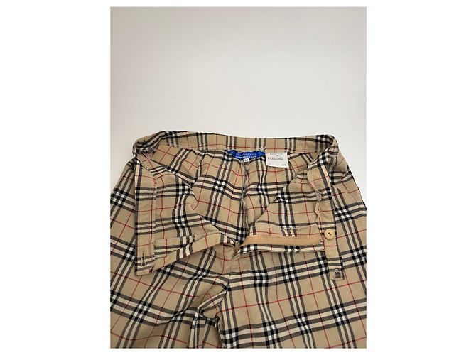 Vintage Burberry Nova Check 3/4 Hosen M Beige - Ansicht 8