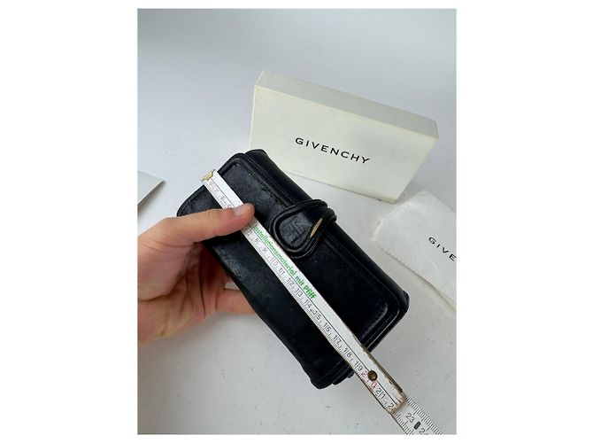 Vintage Givenchy Leather Wallet black - view 11