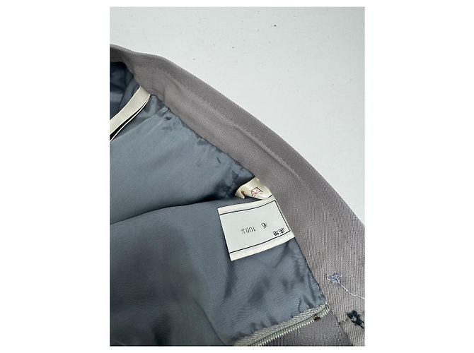 Gonna in lana vintage Dior grigia M Grigio - vista 4