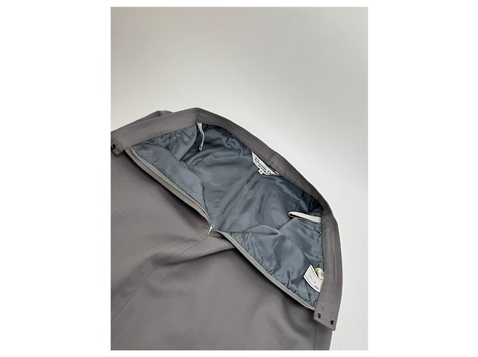 Gonna in lana vintage Dior grigia M Grigio - vista 6