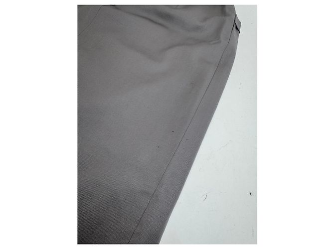 Gonna in lana vintage Dior grigia M Grigio - vista 8