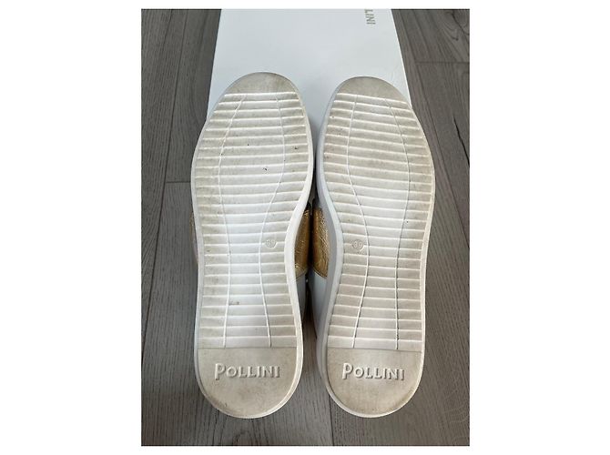 Sneakers Pollini in pelle bianca Bianco - vista 10