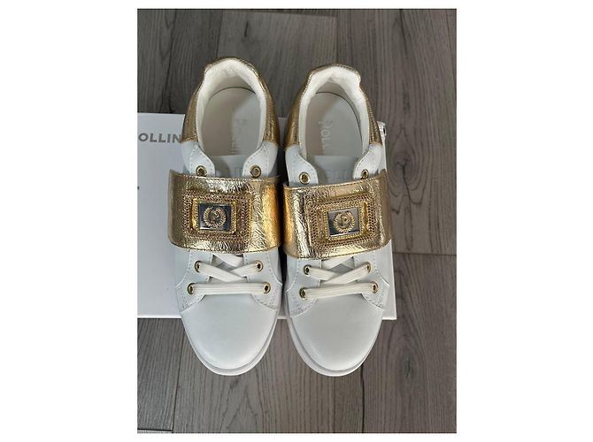 Sneakers Pollini in pelle bianca Bianco - vista 2