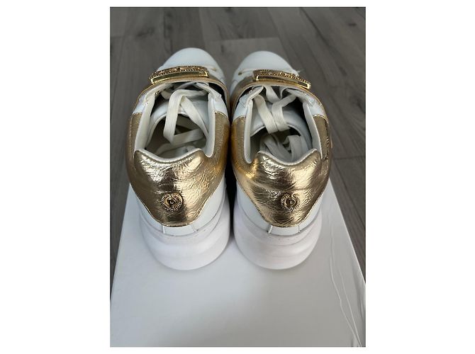 Sneakers Pollini in pelle bianca Bianco - vista 3