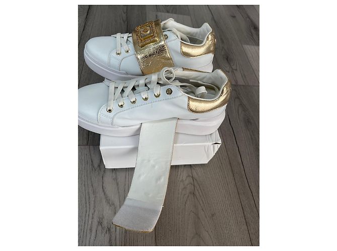 Sneakers Pollini in pelle bianca Bianco - vista 7