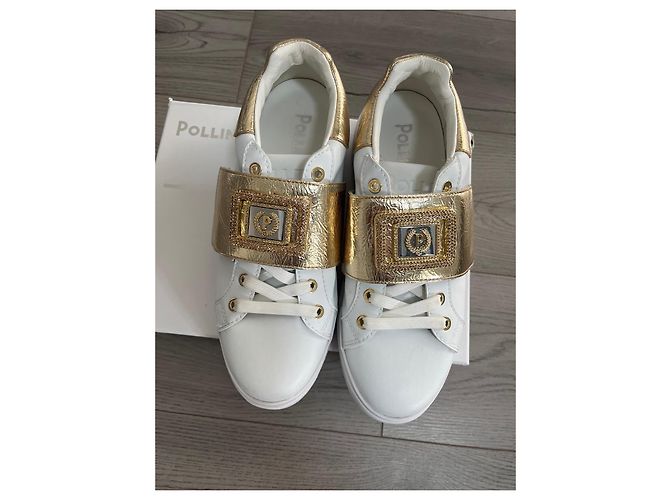 Sneakers Pollini in pelle bianca Bianco - vista 8