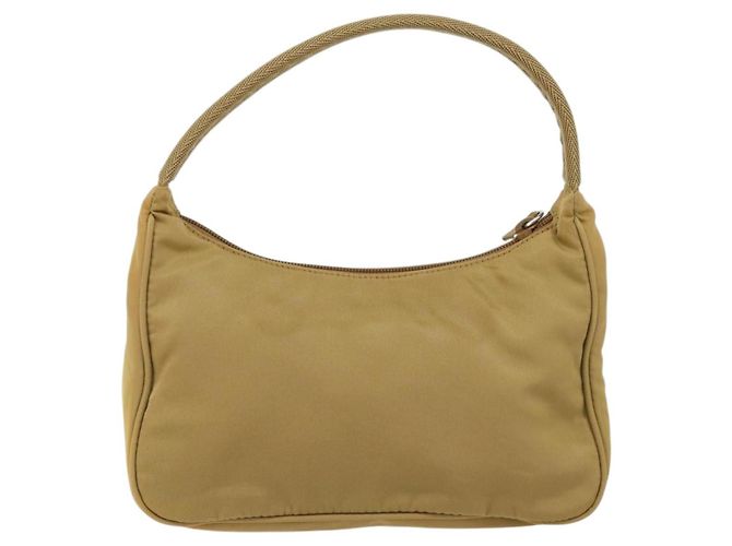 Prada Re-Edition 2000 Hobo Tessuto Mini Beige - vista 2