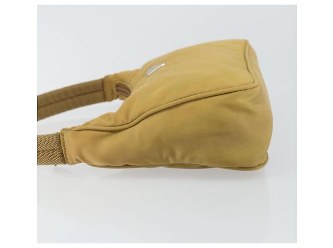 Prada Re-Edition 2000 Hobo Tessuto Mini Beige - vista 4