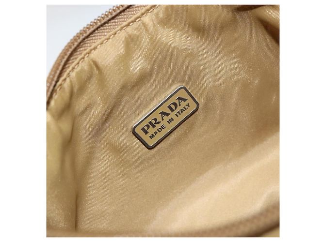 Prada Re-Edition 2000 Hobo Tessuto Mini Beige - vista 6