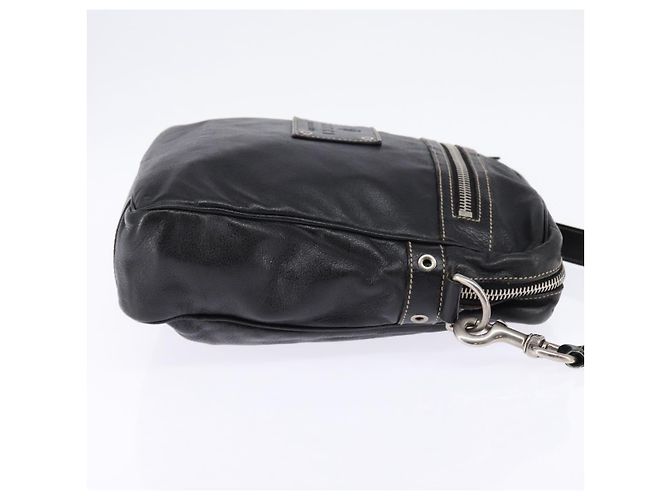 Borsa messenger in pelle con zip frontale Gucci Nero - vista 4