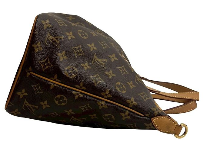 Braune Lederhandtasche Louis Vuitton Palermo PM - Ansicht 6