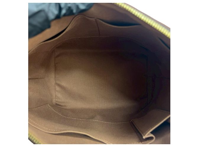 Braune Lederhandtasche Louis Vuitton Palermo PM - Ansicht 9