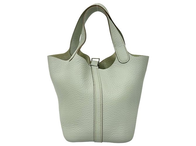 Borsa Hermès Picotin Lock PM grigia Marrone - vista 3