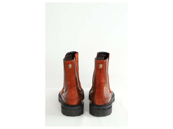 Botas Claris Virot de cuero marrón - vista 2