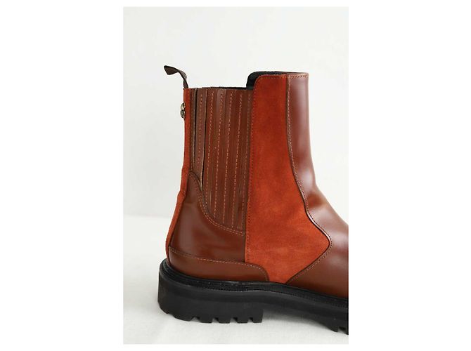 Botas Claris Virot de cuero marrón - vista 4