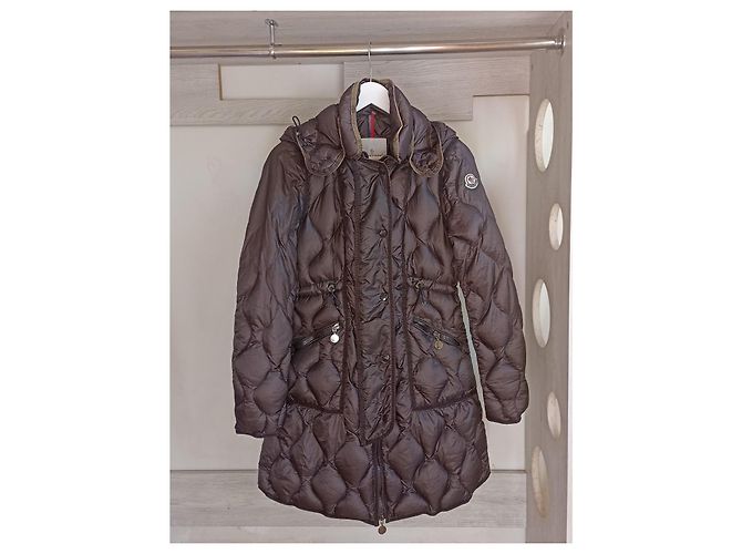 Moncler Lon Giubbotto Jacke Braun Polyester - Ansicht 2