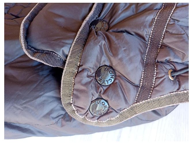 Moncler Lon Giubbotto Jacke Braun Polyester - Ansicht 5